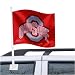 Ohio State Buckeyes Red Car Flag