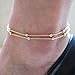 Sannysis Double Foot Chain Anklet Ankle Bracelet Barefoot Beach Foot