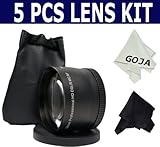NEW!!! 58MM 2X Telephoto Lens for Canon EOS 350D 400D Rebel T1i XTi + Caps  ....