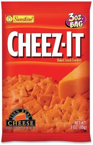 Kellogg NA Co. 19133 Cheez-It Snack Crackers, 3 oz., 6/BX, Original