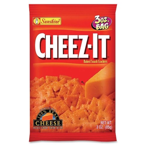Kellogg NA Co. 19133 Cheez-It Snack Crackers, 3 oz., 6/BX, Original