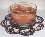 ABC Products - Primitive Style ~ Decorative Metal Coil - Pillar Candle Holder (Rustic Bronze Finish).