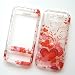 HTC T-Mobile G1 Google Phone Snap On Protector Hard Case Transparent Image Cover Red Hearts 129