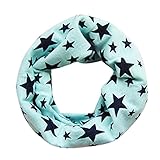 Wispun ニット キッズスドール マフラー ファッションマフラー 子供用 こども 防寒対策 かわいい ふわふわ 9色　沢山色選べる (浅い青)