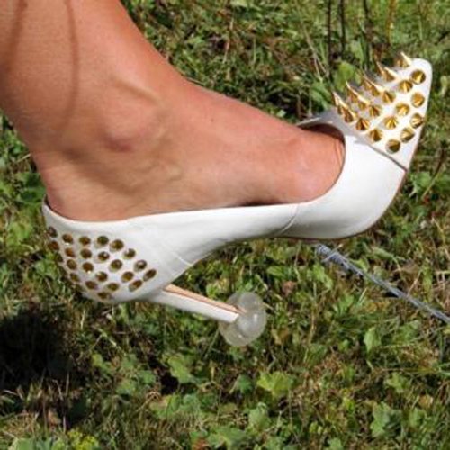 Onlineshoe Starlettos Re-useable High Heel Protectors Wedding & Races - Walk on Grass in Heels Without Sinking - Clear Clear One-Size