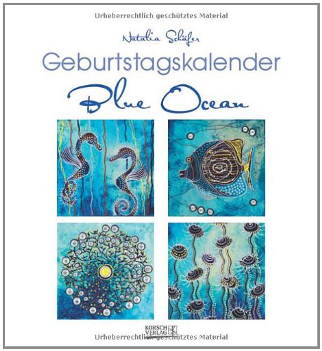 Korsch Geburtstagskalender Blue Ocean: Immerw&auml;hrender Kalender