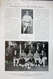 1906 Cricket Players Sport Hirst Kent Team Members Men