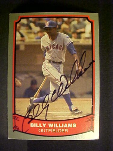Billy Williams Chicago Cubs #90 1988 Baseball Legends Signed Baseball Card