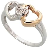 10k White Gold Band 3/8' (9mm) wide, w/ Round Brilliant Diamonds