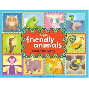 Friendly Animals Matching Game by eeBoo