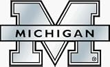Michigan Wolverines Silver Auto Emblem **