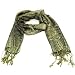 New Paisley Gold Tapestry Long Scarf Wrap Shawl 70x12 Black