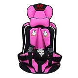 【ジェネリック 】チャイルドシールド　子供　保護　簡易型　座席　持ち運びに便利　ベビーチェア　車用品　9ヶ月-7歳 (ピンク)