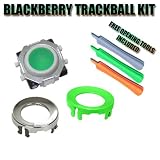 Replacement Blackberry Trackball (Green) and Matching Color Ring for Blackberry Curve Pearl 8100 8110 8120 8130 8220 8230 8300 8310 8320 8330 8800 8820 8830