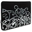 Black & White Fleur Laptop Sleeve Carrying Case for Acer