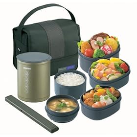 【クリックで詳細表示】ZOJIRUSHI 保温弁当箱お・べ・んと 【茶碗約1.5杯分】 SZ-DA03-GL オリーブグリーン