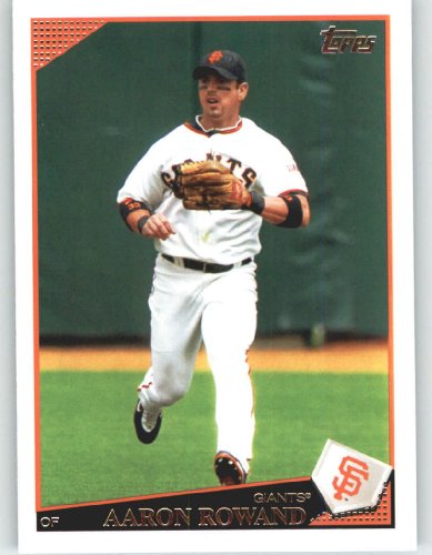 2009 Topps Baseball Card # 485 Aaron Rowand - San Francisco Giants - Shipped In Protective Screwdown Display Case!
