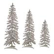 Tinsel Alpine Tree 3-pc. Set - Silver
