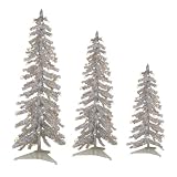 Tinsel Alpine Tree 3-pc. Set - Silver