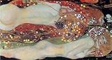 Gustav Klimt - Wasserschlangen 2 (a) Poster Kunstdruck (100 x 50cm)