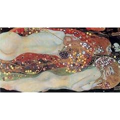 Gustav Klimt - Wasserschlangen 2 (a) Poster Kunstdruck (100 x 50cm)