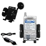 PalmOne Treo 650 Auto Windshield Holder with Car Charger - Uses Gomadic TipExchange