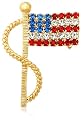 American Flag Pin by Margot Townsend