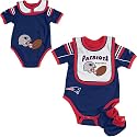 Reebok New England Patriots Newborn Creeper/Bib/Bootie Set