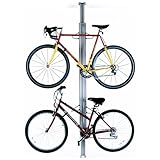 Gear Up Floor to Ceiling Aluminum Bike Rack Silver