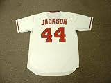 REGGIE JACKSON California Angels 1982 Majestic Cooperstown Throwback Baseball Jersey, XL