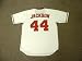 REGGIE JACKSON California Angels 1982 Majestic Cooperstown Throwback Baseball Jersey, XL