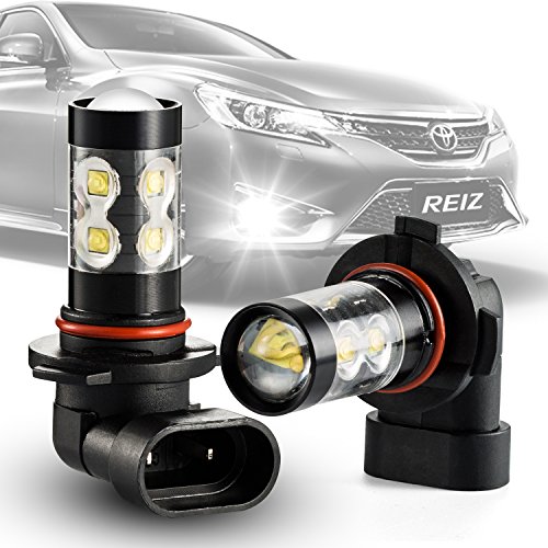 LED Fog Lights, AQV High Power 80W H10 9145 Bulb Fog Headlight Driving Bulbs 7000K Xenon White LED Fog Headlights for DRL or Fog Light