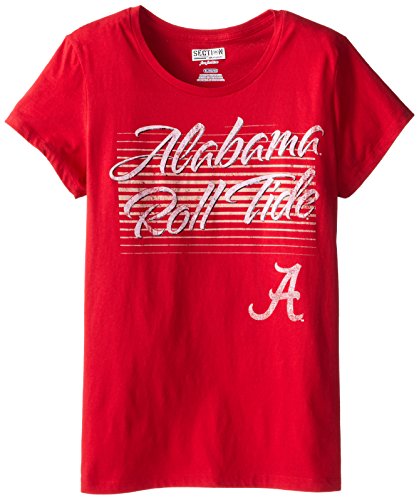 NCAA Univ of Alabama Women's College Short Sleeve Deep Crew Neck Tee