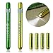 Zitrades LED Penlight Medical Reusable Healthcare Pen Light with Pupil Gauge for Nurses Doctors White 2PCS