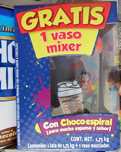 Chocomilk con 1 vaso MIxer con Chocoespiral/Chocomilk wih free Shakemaker Glass