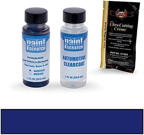 2004 Chevrolet Silverado Dark Ming Blue Metallic 25/WA722J Touch Up Paint Bottle Kit by PaintScratch - Original Factory OEM Automotive Paint - Color Match Guaranteed