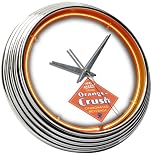 Orange Crush Neon Clock