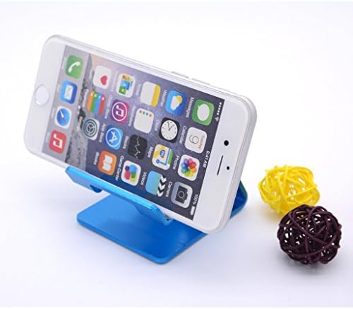 EtryBest(TM) Durable Aluminum Universal CellPhone Desk Stand Holder for iPhone 6 3G 3GS 4 4S 5 5C 5S / iPad 2, iPad 3, iPad 4, iPad Mini,iPad Air,iPod Touch / Samsung Galaxy S3 S4 S5 S6 Note 3, 4, 8.0 10.1 / HTC Blackberry etc Smart Phones and Most 7" Tablets (Blue)