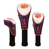 NCAA Clemson Tigers 3-Pack Golf Club Headcovers
