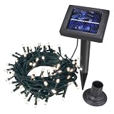 Esotec 102102 Solar LED Lichterkette, 100 warmweiße LEDs