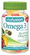 Vitafusion Omega-3, 60 gummies  Bottle (Pack of 3)
