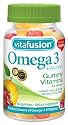 Vitafusion Omega-3, 60 gummies  Bottle (Pack of 3)