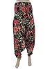 Black Aladdin Harem Pants Floral Yoga Bellydance Jumpsuit Romper