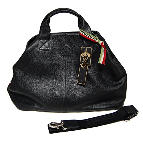 正規品 オロビアンコ Orobianco RICCIO A リッチオ 90901 牛革レザー ボストンバッグ ショルダーバッグ ブラック DOLLARO-SOFT-NERO-99 画像