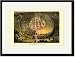 Black Framed/Matted Print 17x23, Town and Plantation of the Fulahs