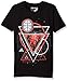 adidas Big Boys' Short Sleeve Tee , Black/ Scarlet, Medium/10-12