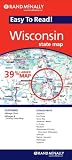 Rand McNally Easy to Read! Wisconsin State Map