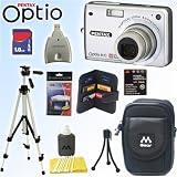 Pentax Optio A10 8MP Digital Camera + 1GB Deluxe Accessory Kit