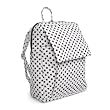 Olive n Figs Quilted Backpack - Black & White Polka Dots