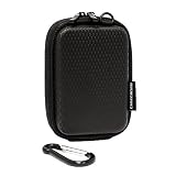 CaseCrown Hard Cover Foam Padded Camera Case (Black) for the Canon PowerShot SX200IS 12 MP Digital Camera